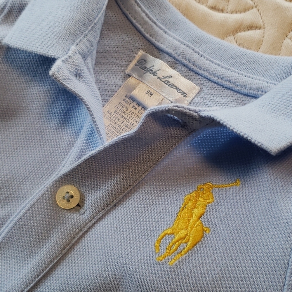 Ralph Lauren Light Blue Shortall - Picture 3 of 4